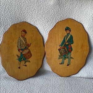 Vintage Drummer Boy Wall Plaques